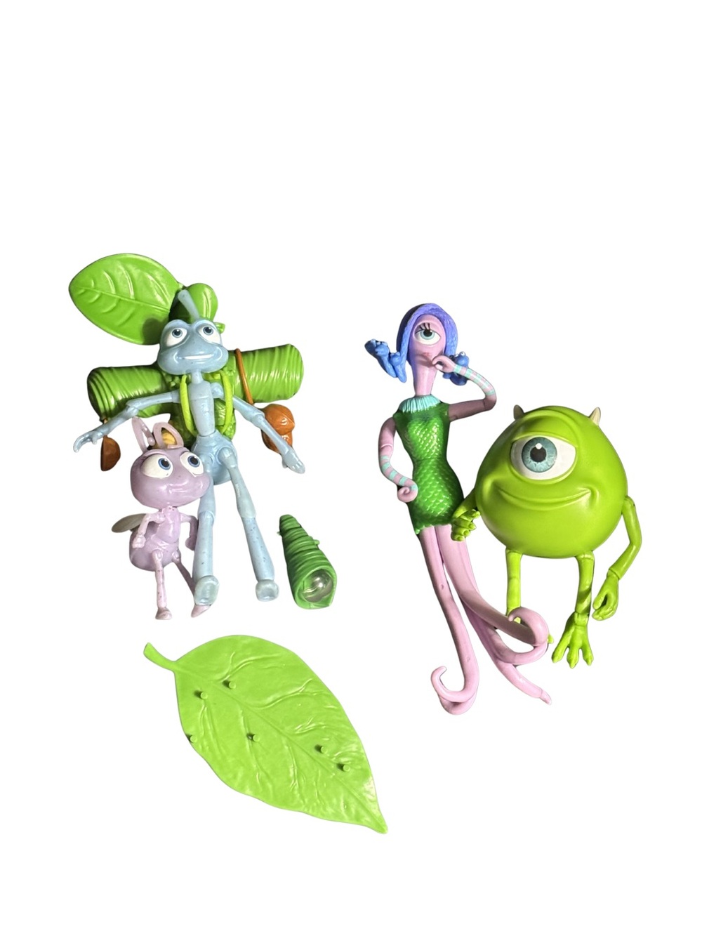 Disney Pixar A Bug’s Life & Monsters Inc Figures Lot Mike Wazowski + Dot + Atta